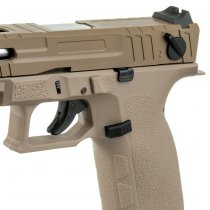 KJ Works KP-13F TBC Full Auto Gas Blow Back Pistol - Tan