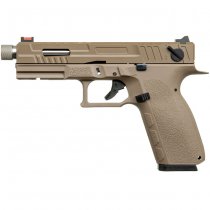 KJ Works KP-13F TBC Full Auto Gas Blow Back Pistol - Tan