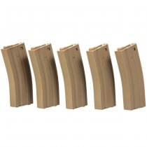 Specna Arms M4 300rds Metal Magazine Set - Tan