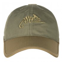 Helikon-Tex Logo Cap - Black / Olive Green B