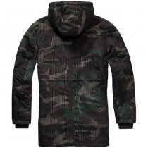 Brandit Grid-Camo Parka - Woodland - M