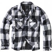 Brandit Lumberjacket - White / Black - L