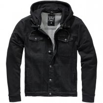 Brandit Cradock Denim Sweat Jacket - Black / Black - 5XL