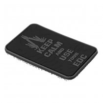 JTG Keep Calm EDC Rubber Patch - Blackops