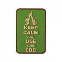 JTG Keep Calm EDC Rubber Patch - Multicam