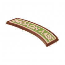 JTG Molon Labe Tab Rubber Patch - Multicam