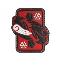 JTG Odins Raven Rubber Patch - Red Sky