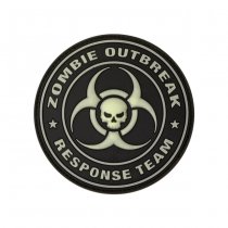 JTG Zombie Outbreak Rubber Patch - Glow in the Dark