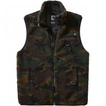 Brandit Teddyfleece Vest Men - Woodland - 3XL