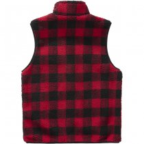 Brandit Teddyfleece Vest Men - Red / Black - 4XL