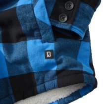 Brandit Lumberjacket Hooded - Black / Blue - XL