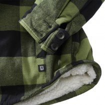 Brandit Lumberjacket Hooded - Black / Olive - XL