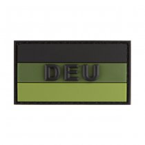 JTG Small German Flag Rubber Patch - Forest