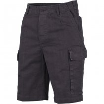 MFH BW Moleskin Bermuda Shorts - Black Stonewashed - 4XL