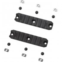 Ares 3.5 Inch M-LOK Plastic Rail 2-Pack - Black