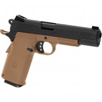 KJ Works KP-11 Gas Blow Back Pistol - Tan