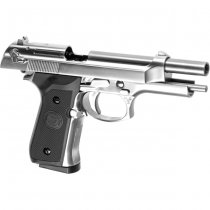 WE M9 Co2 Blow Back Pistol - Silver