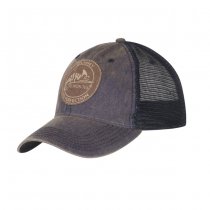 Helikon-Tex Trucker Cap Dirty Washed Cotton - Dirty Washed Navy / Navy A