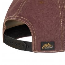 Helikon-Tex Snapback Cap Dirty Washed Cotton - Dirty Washed Maroon / Dirty Washed Black D