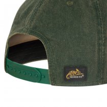 Helikon-Tex Shooting Time Snapback Cap Dirty Washed Cotton - Dirty Washed Dark Green / Dirty Washed Kelly Green