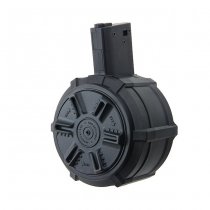 G&G M4 Auto-Winding Drum Magazine 2300rds & Battery - Black