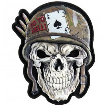 M-Tac Helmet Skull Print Patch - Coyote