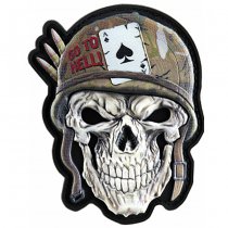 M-Tac Helmet Skull Print Patch - Coyote