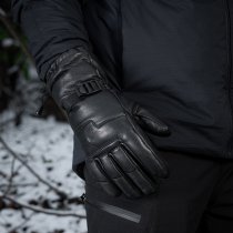 M-Tac Leather Winter Gloves - Black - M