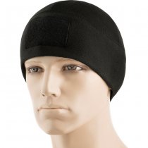 M-Tac Tactical Fleece Watch Cap Beanie & Patch Panel - Black - M