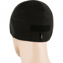 M-Tac Tactical Fleece Watch Cap Beanie & Patch Panel - Black - XL