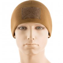 M-Tac Tactical Fleece Watch Cap Beanie & Patch Panel - Coyote - L