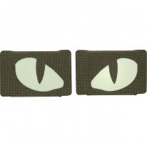 M-Tac Tiger Eyes Laser Cut Patch - Ranger Green