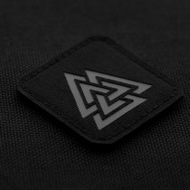 M-Tac Valknut Laser Cut Square Patch - Black / Grey