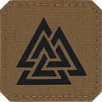 M-Tac Valknut Laser Cut Square Patch - Coyote / Black