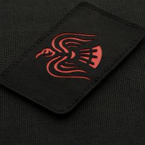 M-Tac Raven Banner Laser Cut Patch - Black / Red