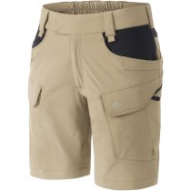 Helikon-Tex Women's OTS Outdoor Tactical Shorts 8.5 - Khaki / Black - L