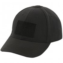 M-Tac Baseball Cap Elite Flex Rip-Stop Velcro - Black - L/XL