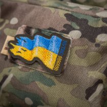 M-Tac Battle Flag of Ukraine Embroidery Patch Right - Ranger Green