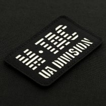 M-Tac UA Division Laser Cut Patch GID - Black